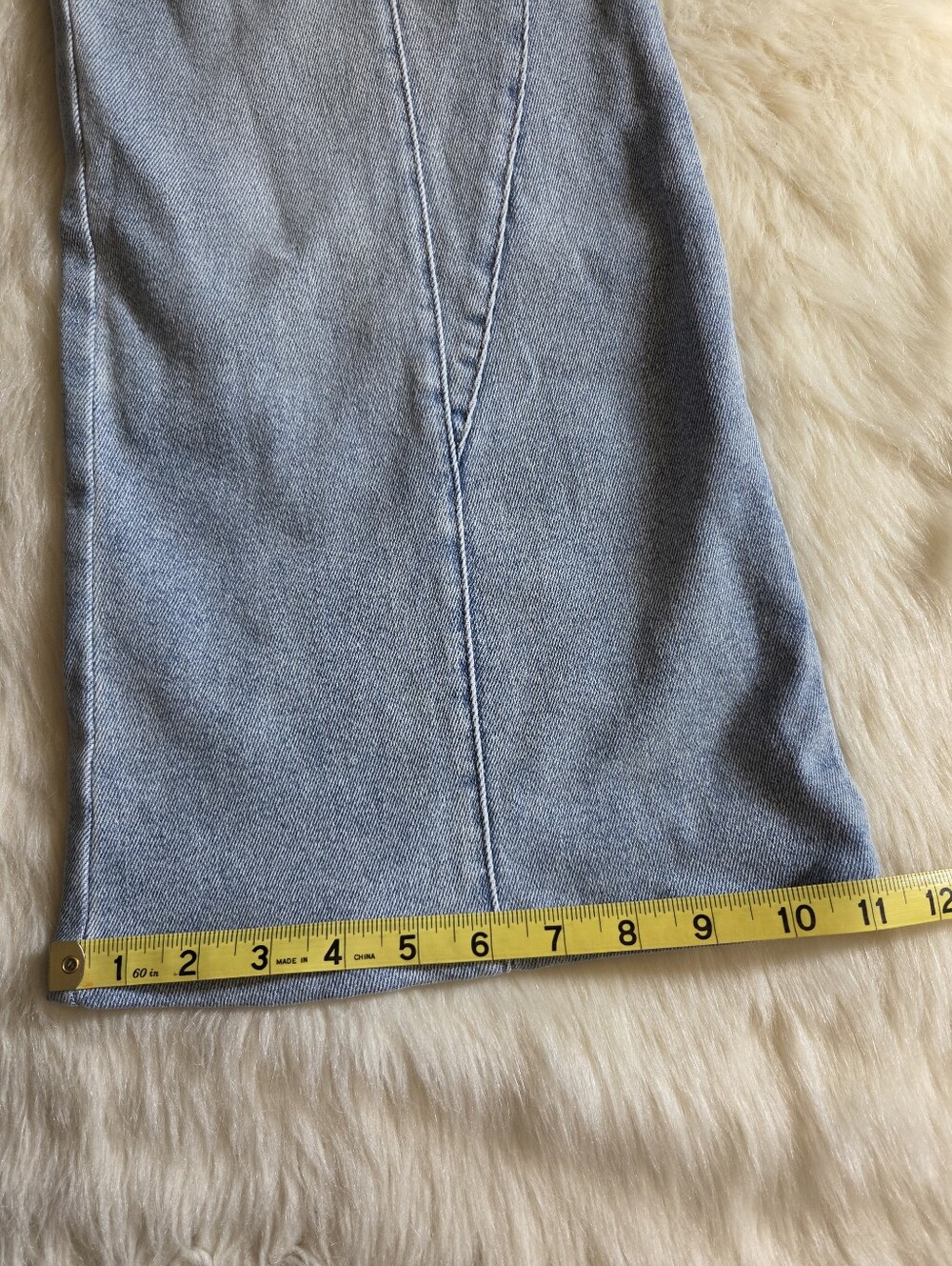 Good American Good Petite Palazzo Jeans Size 27 SHORT - HEMMED - CROPPED - Picture 15 of 15